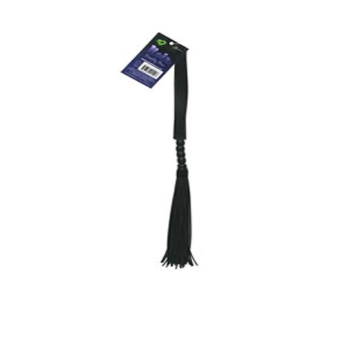 Sportsheets Noir Cruelty Free Beaded Flogger, Black