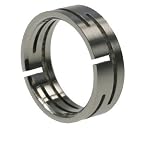 316L Stainless Steel Ring with line Ring. Width: 8mm by ToltecTraders.com