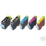 5-Pack Non-OEM Ink for BCI-3e BCI-6 Canon Compatible for i860 iP4000 iP5000 $7.96
