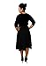 DBG Women's Three Quarter Sleeves Round Neck Polyester Dress