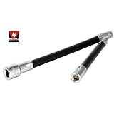 Pro-Grade 2-Piece Steel Spring Flex Extension Bar Set - 1 4 and 3 8 