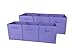 Premium Storage Cube - Fabric Basket Bins - Organize Your Closet, Bedroom & Nursery (Purple Set of 6)