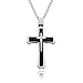 Cross Necklace for Men & Women with Large Pendant and 24 Inch Curb Chain in Gift Box