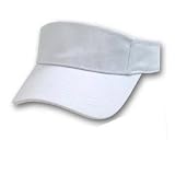 Blank White Adjustable Visor