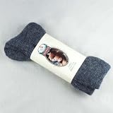 Creekwater Alpaca Gentlemen's Loose Top Dress Sock, Medium Blue, mens 7-11, ladies 10-12