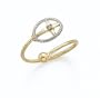 14K Dia Cross/Ball Toe Ring - GH23994