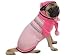 Casual Canine Pink Dog Ski Sweater with Hat & Scarf X-Small