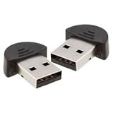 2.0 USB Bluetooth Wireless Adapter for HP, Gateway, eMachine, Dell or ANY Laptop/PC Running Windows 98, 98SE, ME, 200, XP, Vista & WINDOWS 7 - Qty: 2