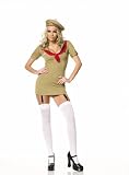 Trooper Girl Womens Military Costume 3 Pieces Small Medium Large