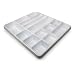 TrippNT 50063 White Polystyrene Plastic Big Drawer Organizer, 14 Compartments, 19" Width x 2.38" Height x 17.5" Depth