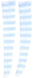 アリスオーバーニーソックス 水色×白