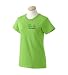 Custom embroidered St Patricks Day Eat, Drink & Be Irish design on ladies t-shirt