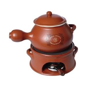 Mamma Ro Classic Series Cotto Fondue Set 7x11-in. by Mamma Ro