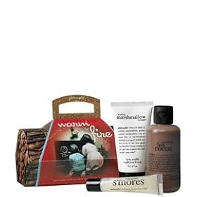 philosophy - warm by the fire - ultra-decadent bath & body gift set