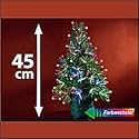 Großer LED-Weihnachtsbaum mit Glasfaser-Farbwechsler (Lunartec) + Gratis-CD !