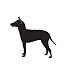 Terrier Dog Pet Manchester Terrier Car Truck Vehicle Bumper Helmet Decal Sticker Wall Art Laptop Design Skin Stickers