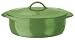 Calphalon Enamel Cast Iron 8 Quart Oval Dutch Oven, Chive Green