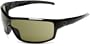 Gargoyles Men's Contact Oversized Sunglasses,Black Frame/Green Lens,one size
