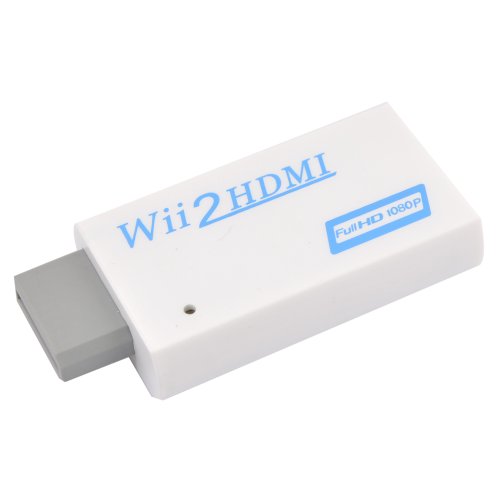 Wii to HDMI Video Audio Converter- Supports all Wii display modes ,720P 1080P HD Output Upscaling Converter On Sale