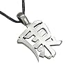 Chinese Good Health Symbol Pewter Pendant Necklace