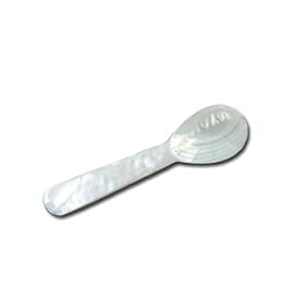 Small Caviar Serving Spoon - Hand Carved Mother of Pearl - 7 cm