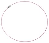 Stainless Steel Pink Laminated Chain 16 18 Choker Necklace with Screw Clasp