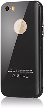 iPhone5,5s Case, Beittal® Ice Cream Color Series iPhone Case [MirageBlack Design][Back Cover] iPhone Cover iPhone Shell for iPhone 5/5s (iPhone5/5s Deep Black)