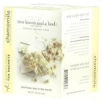 Two Leaves And a Bud Tea - Organic Chamomile - Single Region Teas Box 15 Count