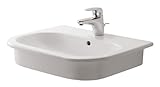 Duravit 0337540000 D-Code Single-Hole Countertop Vanity Basin, White Finish Duravit 0337540000 D-Code Single-Hole Countertop Vanity Basin, White Finish