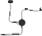 MOTOROLA GP344 GP388 Profi Ohrknochenmikrofon mit PTT