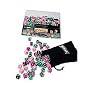Stack Pyramid Pack (56 - 5/8 inch purple,black,pink,green dice)