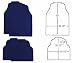 A Set Of 4 Universal Fit Trimable Vinyl Floor Mat For Car / Truck - Navy