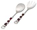 Wild Eye Designs Salad Server Set, Red Glass Beads