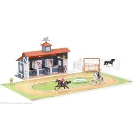 Breyer Mini Whinnies Bluegrass Stable Play Set by Breyer