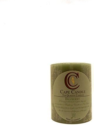 Cape Candle - American Bayberry Scented Pillar 3 X 4-2Pack