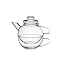 Kitchen & Housewares : Bormioli Rocco H Drink Pleasure Tea for One with 13 Ounce Cup