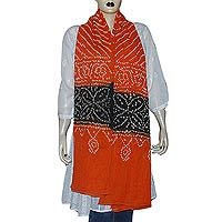 Long Scarf Cotton Tie and Dye Accessory 88 x 40 inches (dup291)