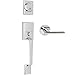 Delaney Capri Design Contemporary Polished Chrome Handleset with Cira Interior Lever Hardware (We Key Lock Orders Alike for Free)