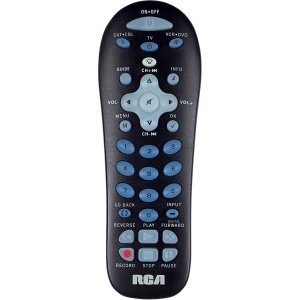 RCA RCR311BN 3 Device Partially Backlit Keypad Remote (Black)