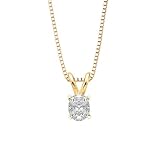 1.15 ct. H - VS1 GIA Certified Oval Cut Diamond Solitaire Pendant with Chain