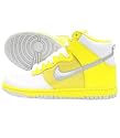 Nike - Dunk High - Wht/MetSil-TrYllw