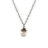 Necklace-N451-FacetedFirePolishedCrystalGlassBallHungonAntiqueGoldToneNecklace-16