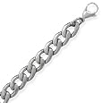 Mens Heavy Curb Chain Necklace 11mm 316L Surgical Stainless Steel