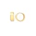 14k Gold Thick Flat Huggie-Style Hoop Earrings