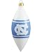 NCAA North Carolina Tar Heels 3-Piece Glass Tear Drop Ornament Set NCAA North Carolina Tar Heels 3-Piece Glass Tear Drop Ornament Set