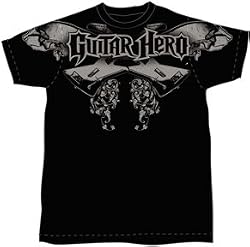 Guitar Hero Wings N Strings Black T-shirt Tee