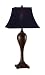 Hunter Lighting 20410WAL Walnut Finish Kenya Contemporary / Modern Table Lamp from the Kenya Collection