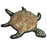 Tuffies Burtle Turtle Dog Toy For Medium Dogs (Yellow/Brown - 12'' x 12'' x 2.5'')