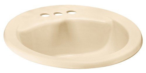 American Standard 0419.444.021 Cadet Oval Countertop Sink with 4-Inch Faucet Spacing, Bone