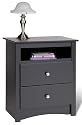 Furniture online: Sonoma 2 Drawer Tall Nightstand, Black